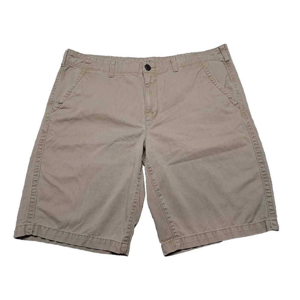 Urban Pipeline Shorts Mens 40 W Khaki Chino Hiking Flat Front Classic Length
